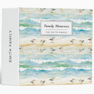 Coastal Sandpiper Shoreline Pattern (5) Binder