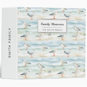 Coastal Sandpiper Shoreline Pattern (6) Binder