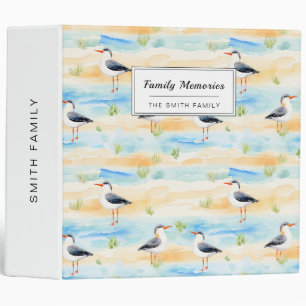 Coastal Sandpiper Shoreline Pattern (7) Binder