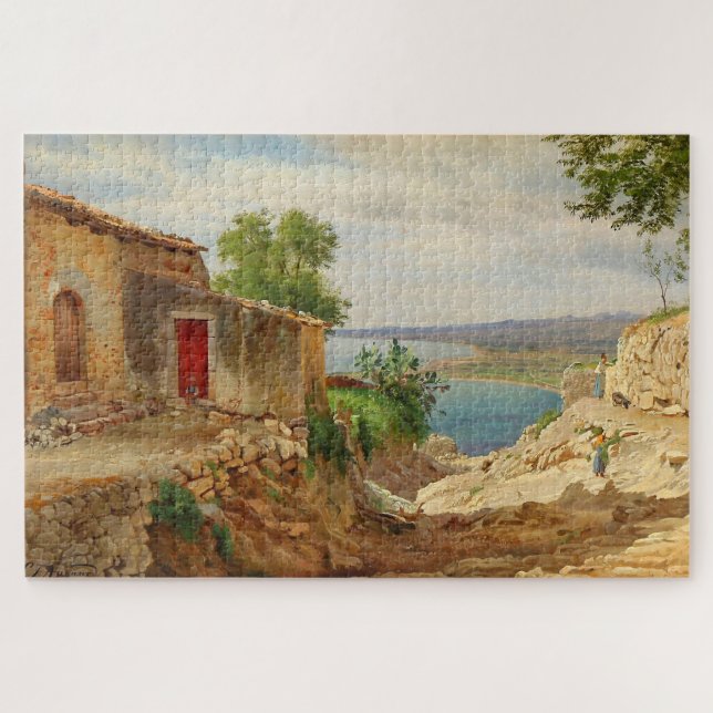 Coastal Scape from Taormina on Sicily Carl Aagaard Jigsaw Puzzle (Horizontal)