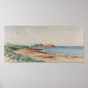 Coastal Scene Bricher Poster