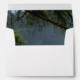 Coastal scene, your return address, greeting card envelope