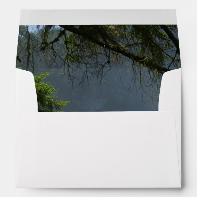 Coastal scene, your return address, greeting card envelope (Back (Bottom))