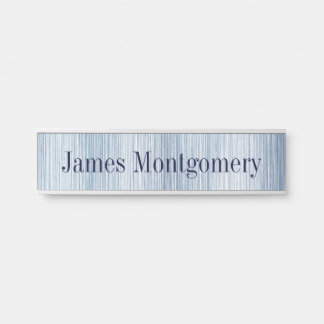 Coastal Sea Blue Hanging Wall Nameplate 