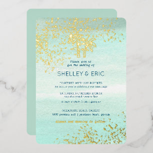 Coastal Seafoam Wedding Watercolor