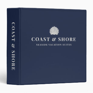 Coastal Seashell Brand Logo Binder
