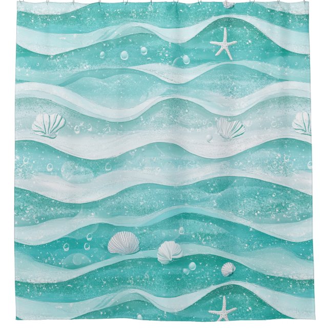 Coastal Seashell Ocean Wave Pattern (Front)
