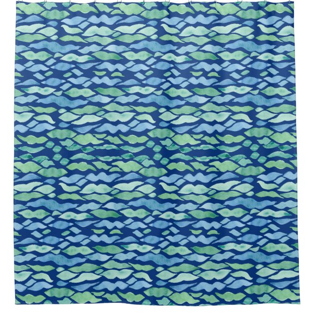 Coastal Seashore Beach Ocean Modern Wave Pattern (Front)