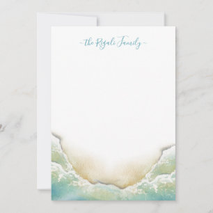 Coastal Seashore Wedding Thank You Cards