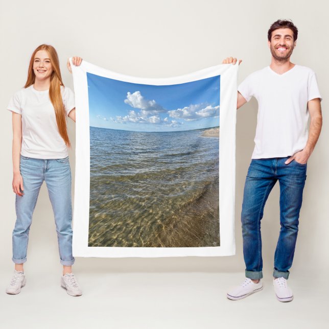 Coastal Serenity Blanket - Beach picture blanket (In Situ)