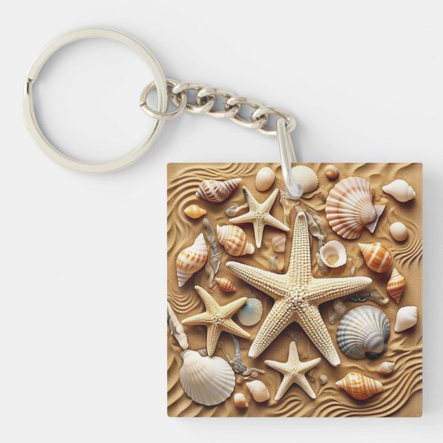 " COASTAL SERENITY " KEYCHAIN (Front)