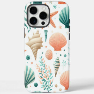 Coastal Shell Art iPhone 16 Pro Max Case