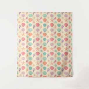 Coastal Shell Pattern Tapestry