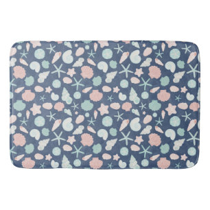 Coastal Shells Beach & Ocean Design Bath Mat