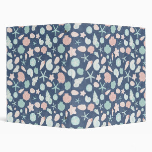 Coastal Shells Beach & Ocean Design Binder