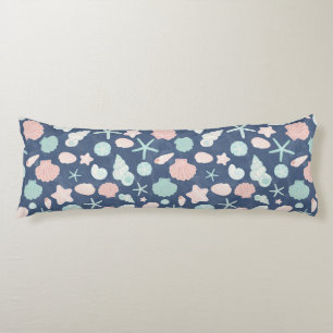 Coastal Shells Beach & Ocean Design Body Pillow