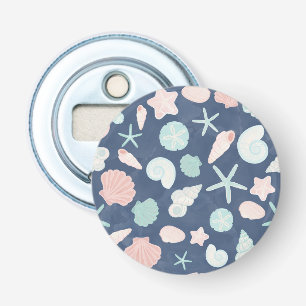 Coastal Shells Beach & Ocean Design Bottle Opener