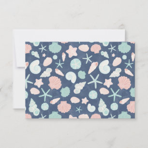 Coastal Shells Beach & Ocean Design Card