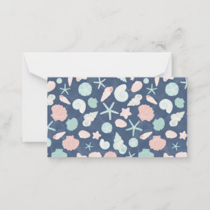 Coastal Shells Beach & Ocean Design Card