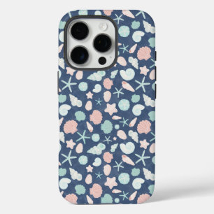 Coastal Shells Beach & Ocean Design iPhone 16 Pro Case