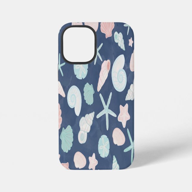 Coastal Shells Beach & Ocean Design iPhone Case (Back)