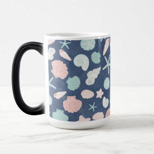 Coastal Shells Beach & Ocean Design Magic Mug
