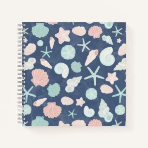Coastal Shells Beach & Ocean Design Notebook
