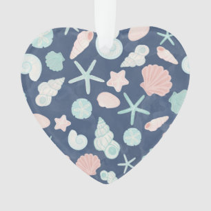 Coastal Shells Beach & Ocean Design Ornament