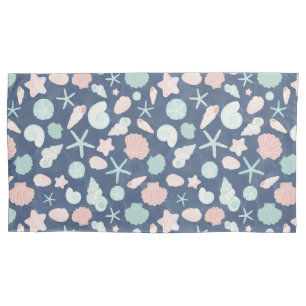 Coastal Shells Beach & Ocean Design Pillowcase