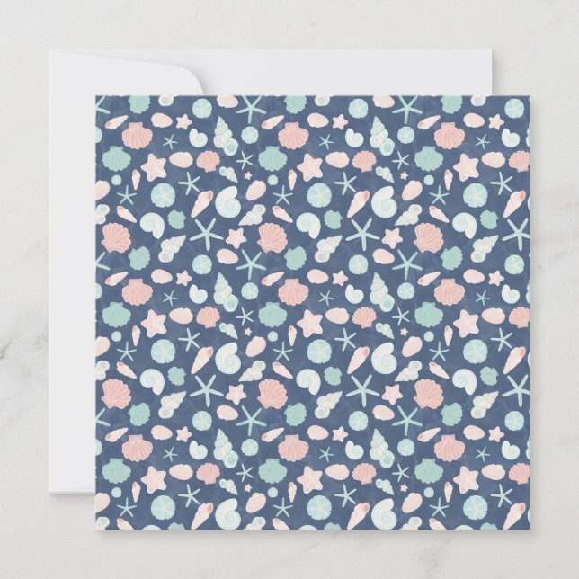 Coastal Shells Beach & Ocean Design Save The Date (Front)