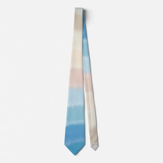 Coastal Shoreline Salty Waves  Tie (Front)