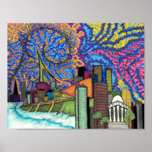 Coastal Skyline Poster