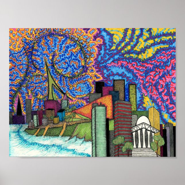 Coastal Skyline Poster (Front)