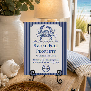 Coastal Smoke-Free Property  Acrylic Sign