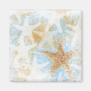 Coastal Starfish Pattern Magnet