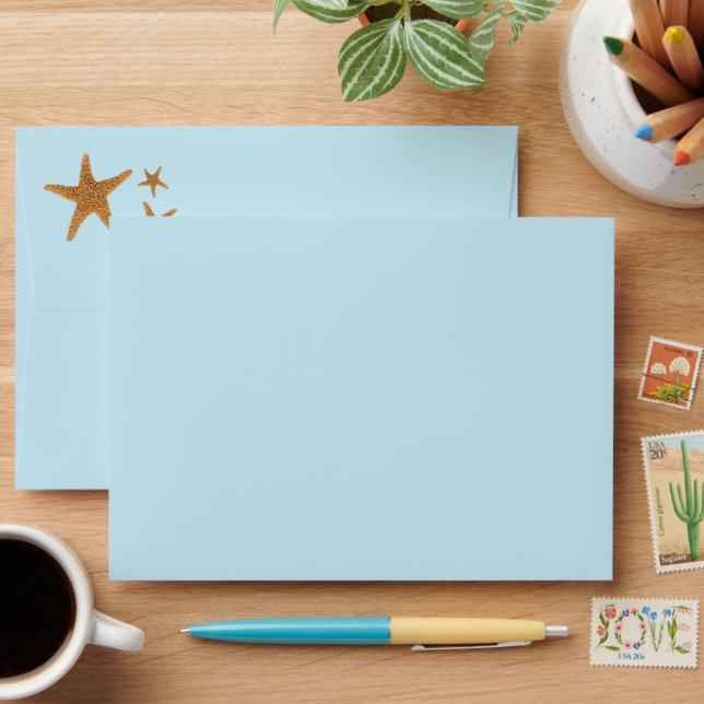 Coastal Starfish Sea Star Enveloppe (Desk)