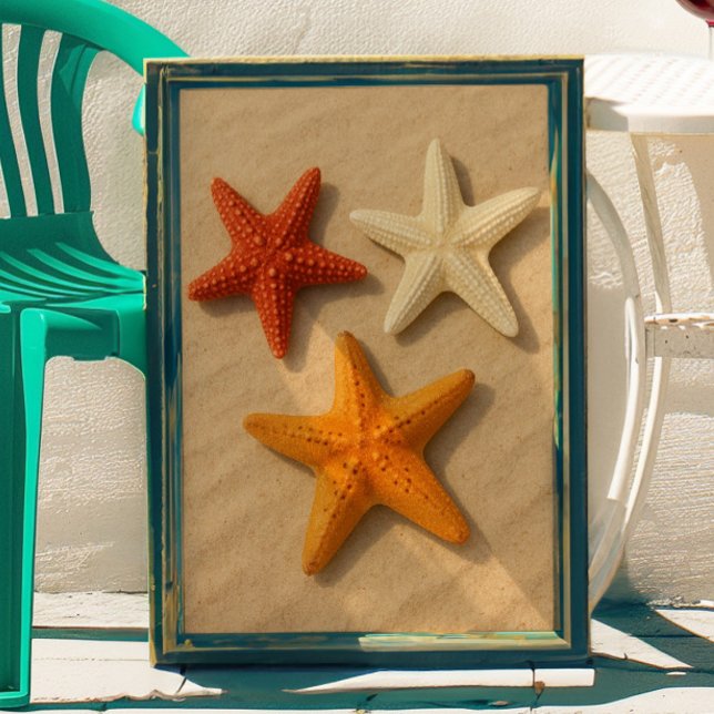 Coastal Starfish Summer Beach Trendy Wall Art (Creator Uploaded)