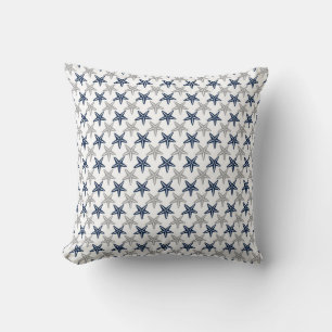 Coastal Starfish Throw Pillow