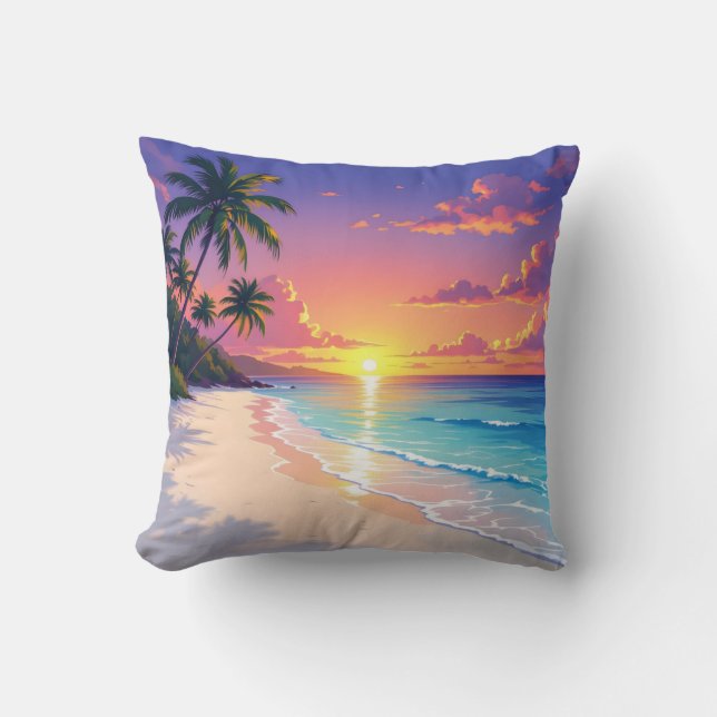 Coastal Stillness -  Throw Pillow (Front)