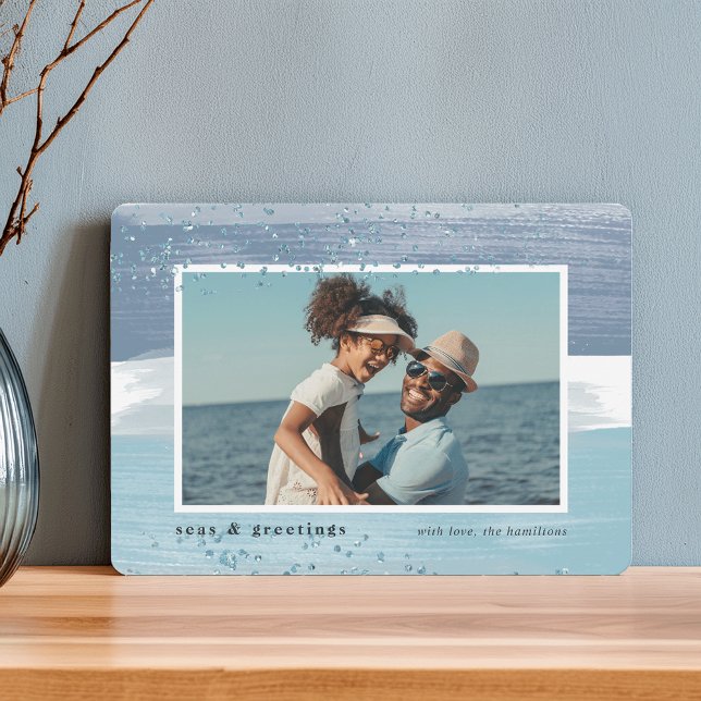 Coastal Stripe | Holiday Photo Card (Creator Uploaded)