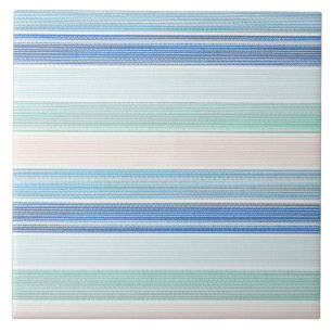 Coastal Stripes Ceramic Tile