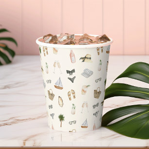 Coastal Summer Getaway Paper Cups