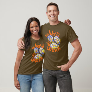Coastal Summer Oyster Hand Drawn T-Shirt