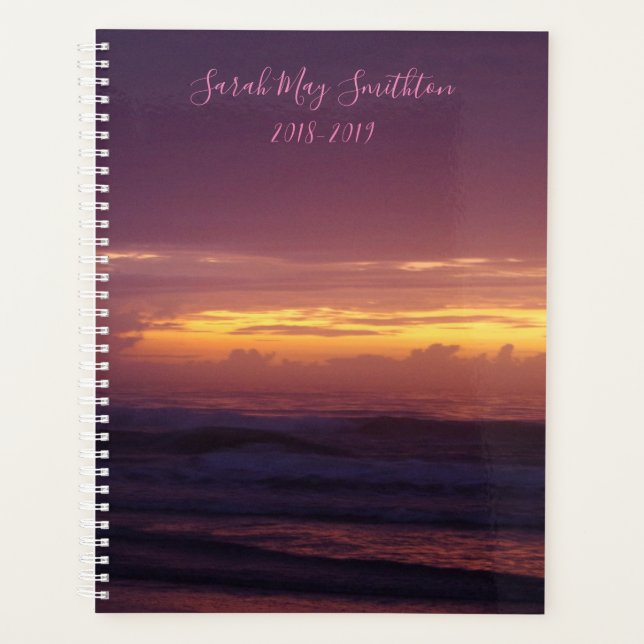 Coastal Sunsets Planner (Front)