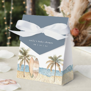 Coastal Surf Theme Baby Shower Favor Box