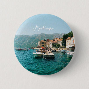 Coastal town of Perast,  Montenegro  2 Inch Round Button