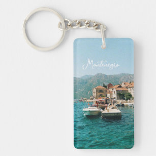 Coastal town of Perast,  Montenegro  Keychain