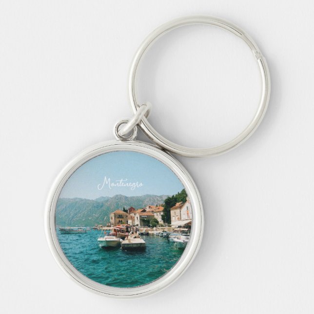 Coastal town of Perast,  Montenegro  Keychain (Front)