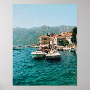 Coastal town of Perast,  Montenegro  Poster