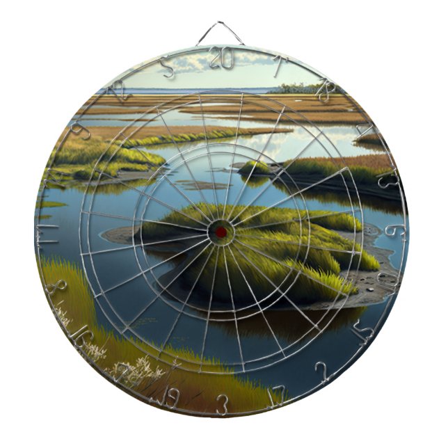 Coastal Tranquility Dartboard (Front)